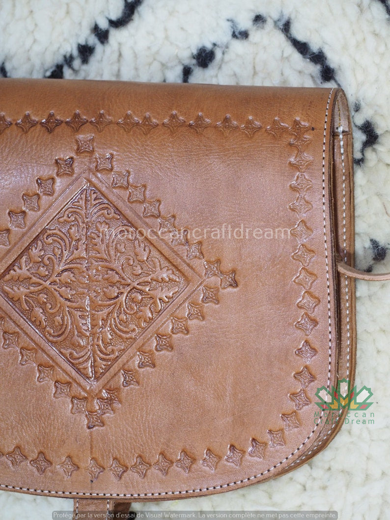 Sac en cuir Sweerly Caramel SB1CR – Boho bandoulière
