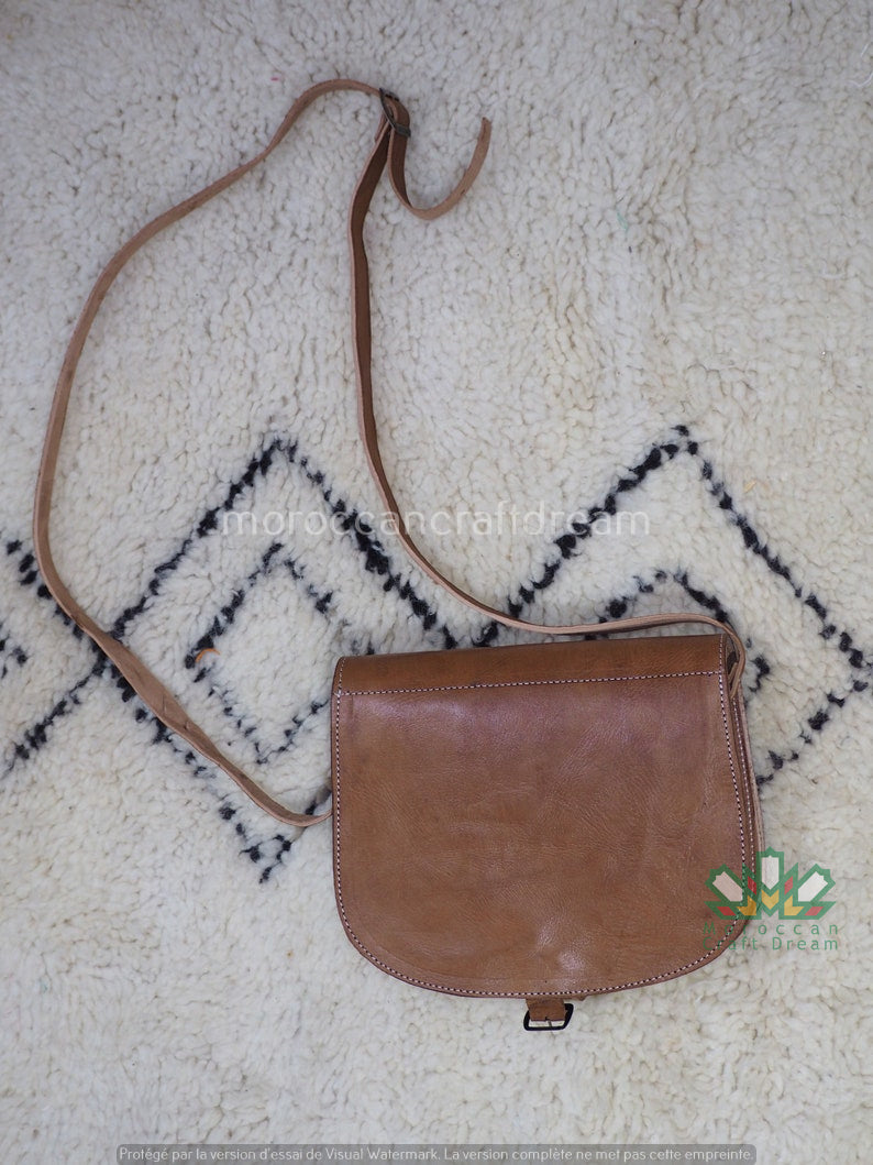 Sac en cuir Sweerly Caramel SB1CR – Boho bandoulière